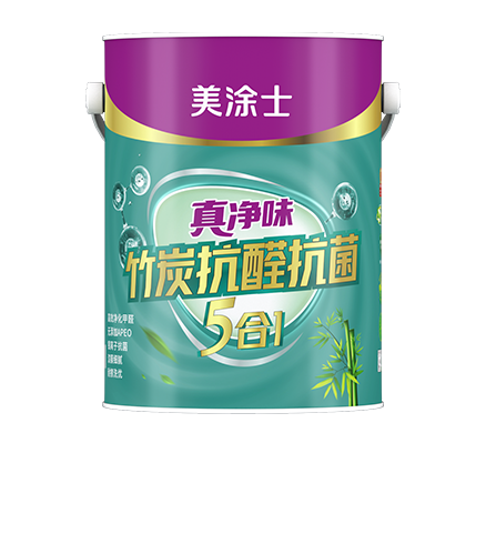 真凈味竹炭抗醛抗菌5合1墻面漆